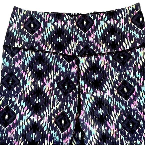 Victoria's Secret VSX Women’s Leggings Brilliant Blue Pink Yellow Design SZ S - Picture 6 of 10